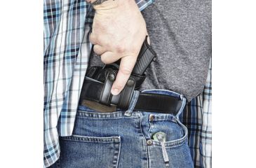 Image of Galco Summer Comfort Inside Pant Holster for HK HK45C, USP 45, USP 9/40, USP COMPACT 45, Right Hand, Black, SUM292B