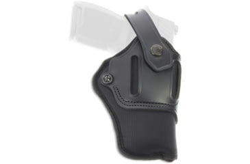 Image of Galco Switchback Strongside/Crossdraw Belt Leather Holster, Ambidextrous, Walther PPQ M2 4in, Black, SA8-45B