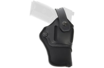 Image of Galco Switchback Strongside/Crossdraw Belt Leather Holster, Ambidextrous, Walther PPQ M2 4in, Black, SA8-45B