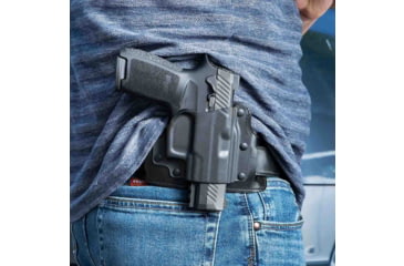 Image of Galco Tac Slide Belt Holster, Glock 43/Glock 43X/Glock 48, Right Hand, Plain, Black, TS800B