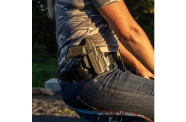 Image of Galco Tac Slide Belt Holster, Glock 43/Glock 43X/Glock 48, Right Hand, Plain, Black, TS800B