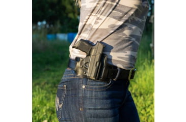 Image of Galco Tac Slide Belt Holster, Glock 43/Glock 43X/Glock 48, Right Hand, Plain, Black, TS800B