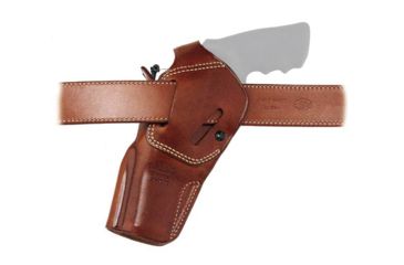 Image of Galco DAO Strongside/Crossdraw Belt Holster, S&amp;W/Colt/Ruger 6in Revolver, Left, Plain, Tan, DAO107