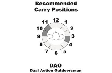 Image of Galco DAO Strongside/Crossdraw Belt Holster, S&amp;W/Colt/Ruger 6in Revolver, Left, Plain, Tan, DAO107