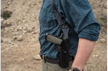 Image of Galco Vertical Holster System Vhs 4.0, Kimber, Black - VHS4-266B