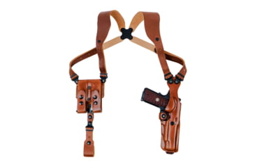 Image of Galco Vhs 4.0 Vertical Holster System Autos, Glock 20, Glock 20 W/Wo Red Dot, Glock 21, Glock 21 Sf Standard Glock Rail, Glock 21 W/Wo Red Dot, Springfield Echelon 4.5in, Springfield Echelon 4.5in W/Wo Red Dot, Ambidextrous Hand, Tan, VHS4-228R