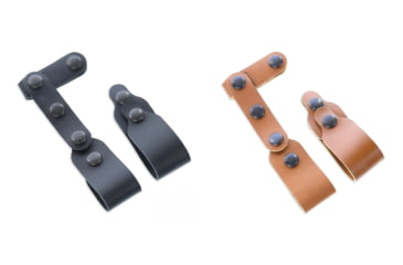 Image of Galco VHS Tie Down Set, Leather, Black, Tan