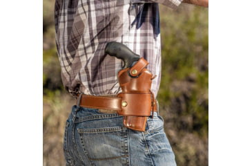 Image of Galco Wheelgunner 2.0 Belt Holster, Colt King Cobra 4in, Ambidextrous, Tan, WG2-104