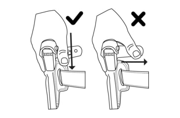 Image of Galco Wraith 2 Belt/Paddle Holster, Glock 19 Gen 1-5, Black, Right, W2-226RB