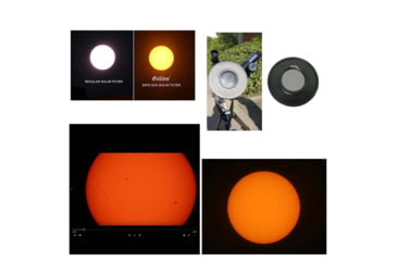 Image of Galileo 800mm x 80mm Reflector Telescope w/ Solar Filter, White, FS-80ZSF