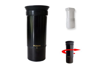 Image of Galileo 800mm x 80mm Reflector Telescope w/ Solar Filter, White, FS-80ZSF