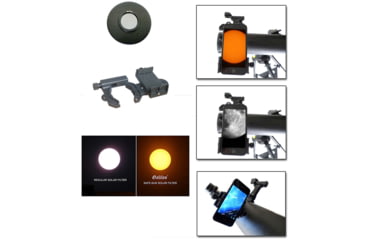 Image of Galileo 800mm x 95mm Reflector Telescope w/ Smartphone Adapter, Black, G-80095SPASF