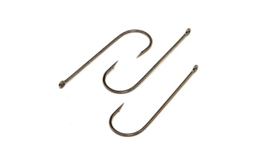 Image of Gamakatsu 0 Aberdeen Hook, Needle Point, Long Shank, Light Wire, Ringed Eye, Bronze, Size 1, 10 per Pack, 9108, Bronze, 1, 09110