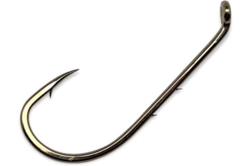 Image of Gamakatsu 0 Baitholder Hook, Needle Point, Sliced Shank Offset, Ringed Eye, Bronze, Size 12, 10 per Pack, 5104
