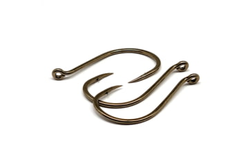 Image of Gamakatsu 0 Octopus Hook, Barbed, Needle Point, Ringed Eye, Bronze, Size 3/0, 6 per Pack, 2113