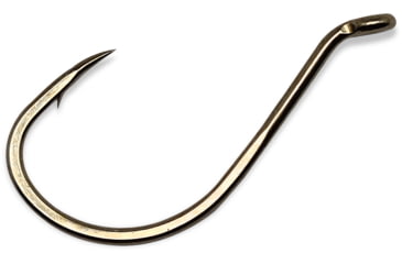 Image of Gamakatsu 0 Octopus Hook, Barbed, Needle Point, Ringed Eye, Bronze, Size 3/0, 6 per Pack, 2113
