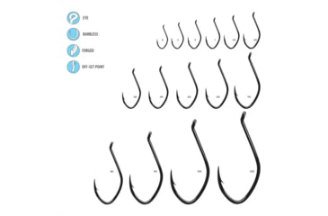 Image of Gamakatsu Big River Bait Ns 1/0, 6 Hooks P/P 225411