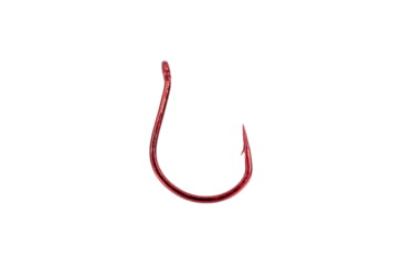 Image of Gamakatsu Finesse Wide Gap Hook, Needle Point Ringed Eye, Red, Size 1, 6 per Pack, 230310