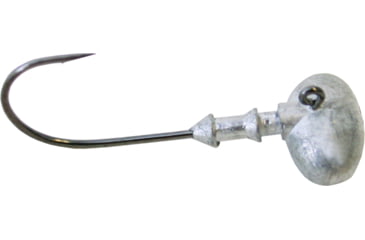 Image of Gamakatsu Football 24 Jighead, 1/2 oz, 3/0 Hook, Nickel Silver Black, 5/Pack, 502413-1/2