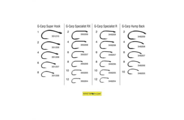 Image of Gamakatsu G-Carp Specialist RX 8, 10 Hooks P/P 350206