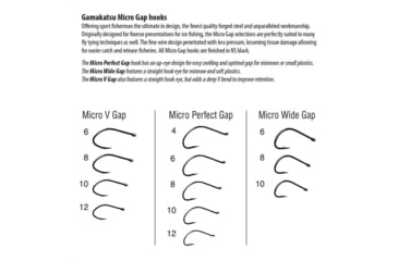 Image of Gamakatsu Micro Wide Gap 6, 10 Hooks P/P 343407