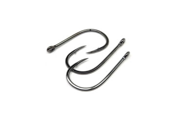 Image of Gamakatsu Octopus Circle Straight Eye Inline-Point Nano Alpha Fishing Hook, Size 2/0, Black, 265212