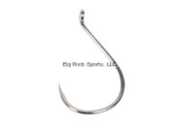 Image of Gamakatsu Octopus Hook, Barbless, Needle Point Offset, Ringed Eye, Nickel, Size 5/0, 25 per Pack, 75015-25