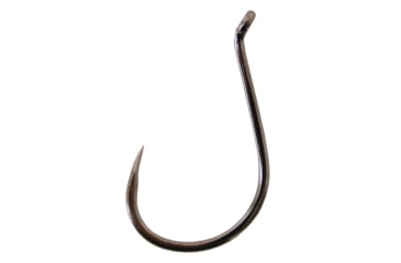 Image of Gamakatsu Octopus Hook, Barbless, Needle Point Offset, Ringed Eye, NS Black, Size 4, 25 per Pack, 75408-25