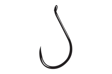Image of Gamakatsu Octopus Hook, Barbless, Needle Point Offset, Ringed Eye, NS Black, Size 5/0, 25 per Pack, 75415-25