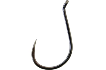 Image of Gamakatsu Octopus Hook, Needle Point, Offset, Ringed Eye, NS Black, Size 4, 10 per Pack, 75408