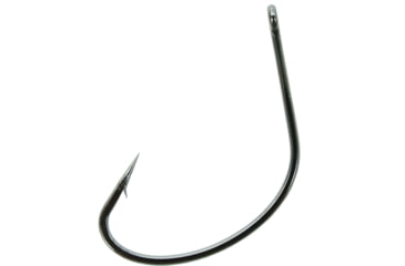 Image of Gamakatsu Shiner Hook, Needle Point, All Purpose Straight Eye, NS Black, Size 1/0, 6 per Pack, 51411