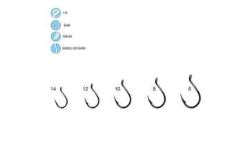 Image of Gamakatsu Single Egg Gold 14, 10 Hooks P/P 04203