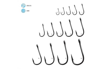 Image of Gamakatsu Siwash Hook, Needle Point, All Purpose, Open Eye, Nickel, Size 10, 6 per Pack, Nkl, 10, 10005