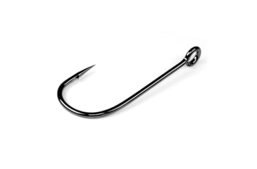 Image of Gamakatsu Siwash Hook, Size 6 Needle Point, All Purpose, Open Eye NS Black, 10 per Pack, 10407