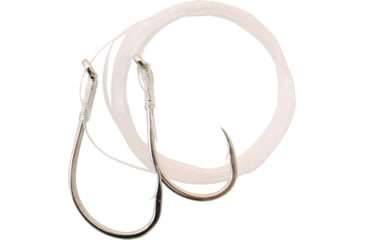 Image of Gamakatsu Solid Tie Mooching Rig, Needle Point, Nickel, 25 lb Weight, Size 3/0 And 4/0, 3 Per Pack, 218034-25