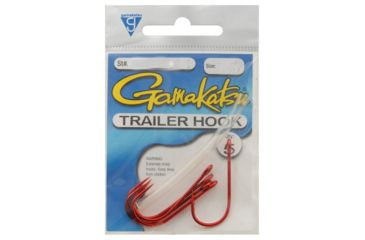 Image of Gamakatsu Trailer Hook Red 3/0, 5 Hooks P/P 210313