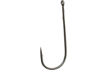 Image of Gamakatsu Worm Hook, Needle Point, Straight Shank, Round Bend, Ringed Eye, NS Black, Size 5/0, 5 per Pack, 48415