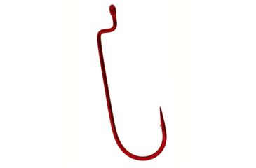 Image of Gamakatsu Worm Offset Rb Red 4/0, 5 Hooks P/P 54314
