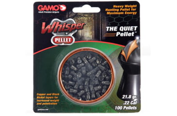 Image of Gamo .22 Caliber Whisper High Weight Quiet Pellets, 100 Pack, 632272354
