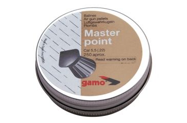 Image of Gamo Air Rifles Gamo Master Point Pellets .22 Caliber Pointed Head 250 Per Tin 632063554