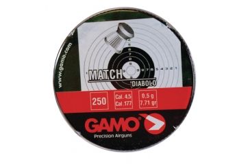 Image of Gamo Air Rifles Gamo Match Pellets .177 Caliber Flat Nose 250 Per Tin 632002454