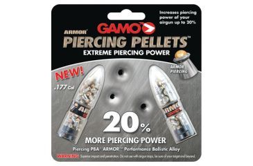 Image of Gamo Air Rifles PBA Armor Piercing Pellets Lead Free .22 Caliber 50 Per Pack Not For Use With Airgun Traps 632263554