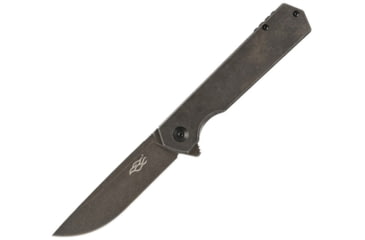 Image of Ganzo Knives Firebird Framelock Black SW Folding Knife, 3.5 black stonewash finish D2 tool steel blade, Black stonewash finish stainless handle, FH13-SS