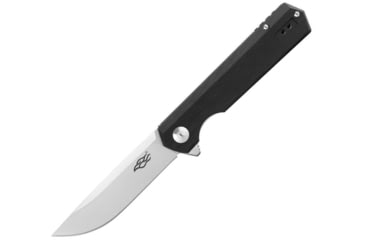 Image of Ganzo Knives Firebird Linerlock Black Folding Knife, 3.5 satin finish D2 tool steel drop point blade, Black G10 handle, FH11-BK