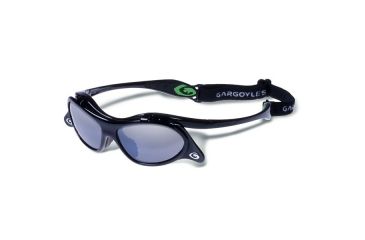 Image of Gargoyles Gamer Sunglasses w/ Black Frame, Smoke w/Silver Mirror Lens GAR10700065