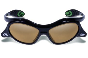 Image of Gargoyles Gamer Sunglasses w/ Black Frame, Smoke Polarized w/Gold Mirror Lens GAR10700081