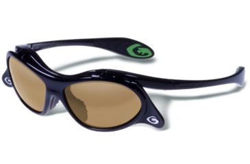Image of Gargoyles Gamer Sunglasses w/ Black Frame, Smoke Polarized w/Gold Mirror Lens GAR10700081