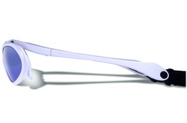 Image of Gargoyles Gamer Sunglasses w/ White Frame, Green w/Blue Mirror Lens GAR10700067