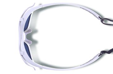 Image of Gargoyles Gamer Sunglasses w/ White Frame, Green w/Blue Mirror Lens GAR10700067