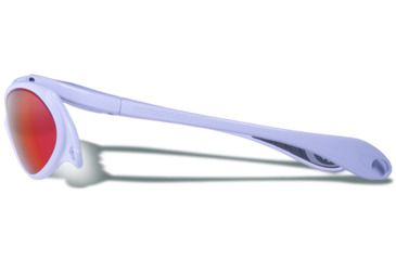Image of Gargoyles Gamer Sunglasses w/ White Frame, Smoke w/Plasma Mirror Lens GAR10700066
